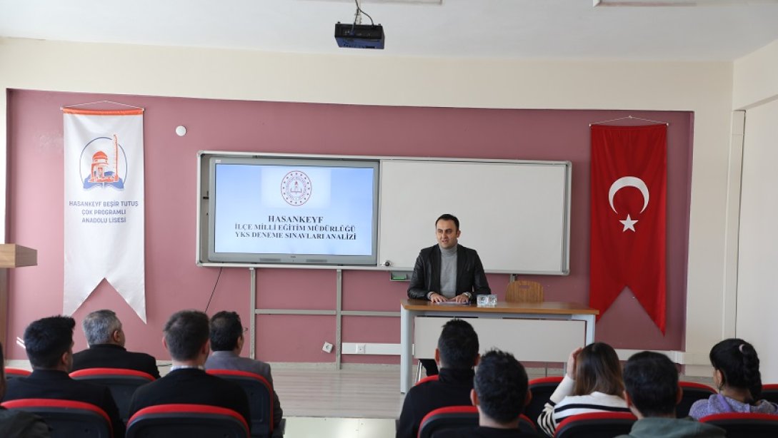 *Hasankeyf Milli Eğitim Müdürlüğü YKS Deneme Sınavları Analizi Toplantısı gerçekleştirildi*